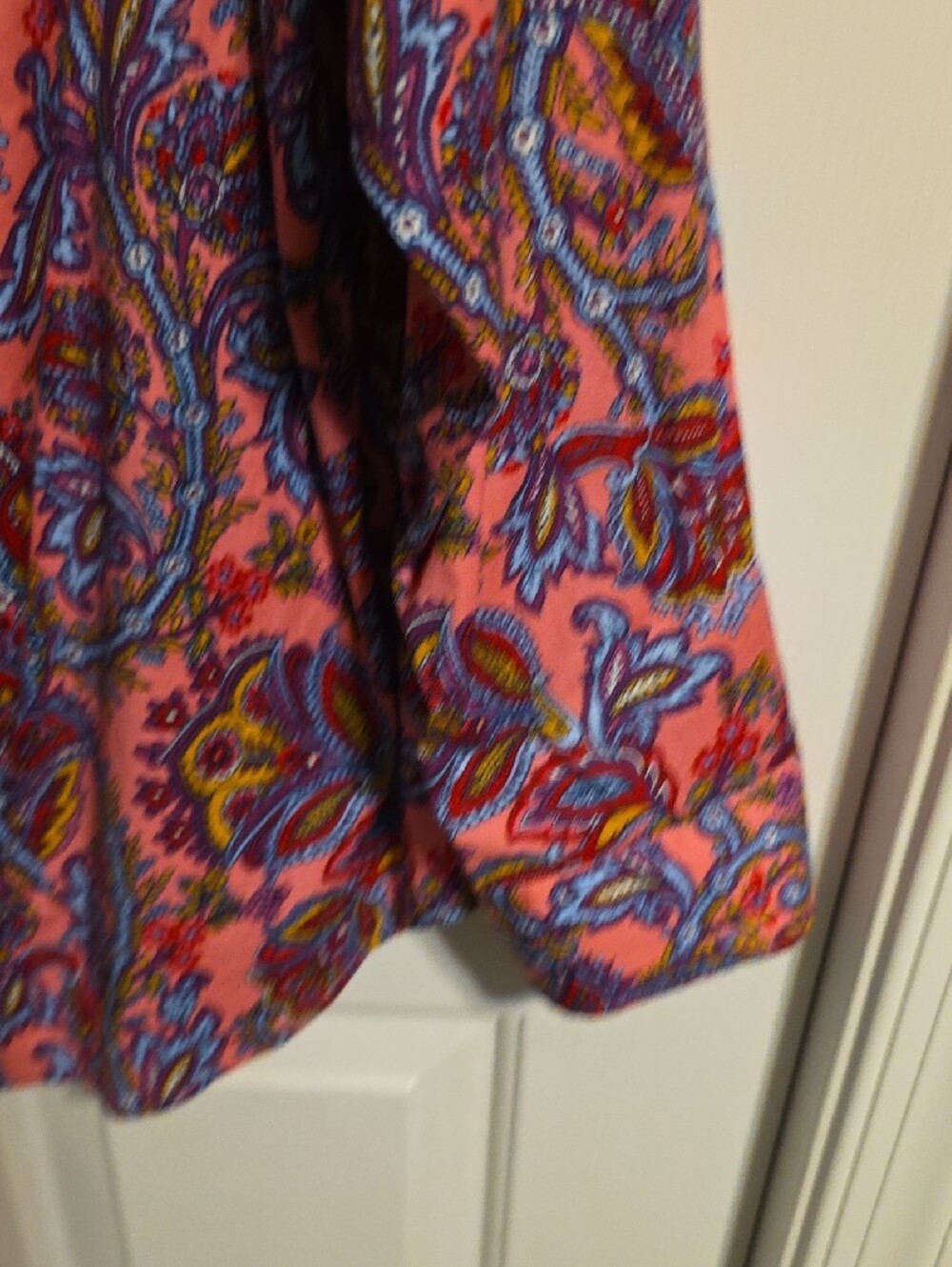 Talbots Paisley Button-Down Shirt - Picture 4 of 7